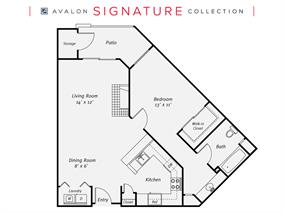Sunnyvale Apartments In Santa Clara County Avalon Silicon Valley 1bd 1 Bath 798 Sq Ft