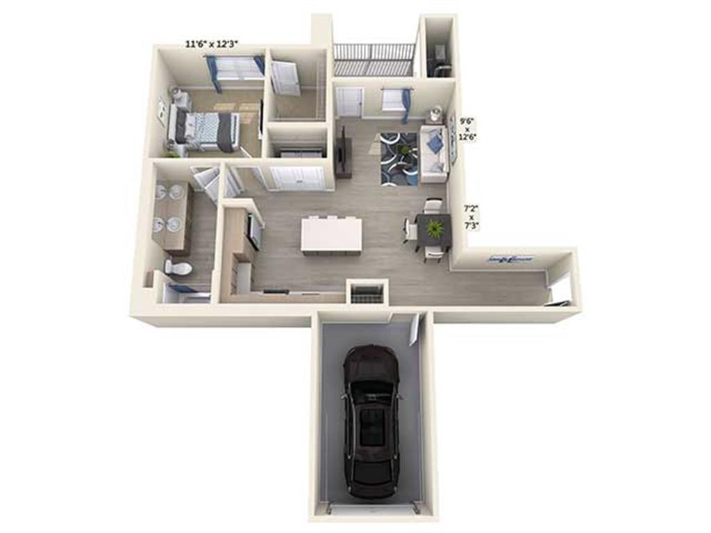 A6-821sq floor plan