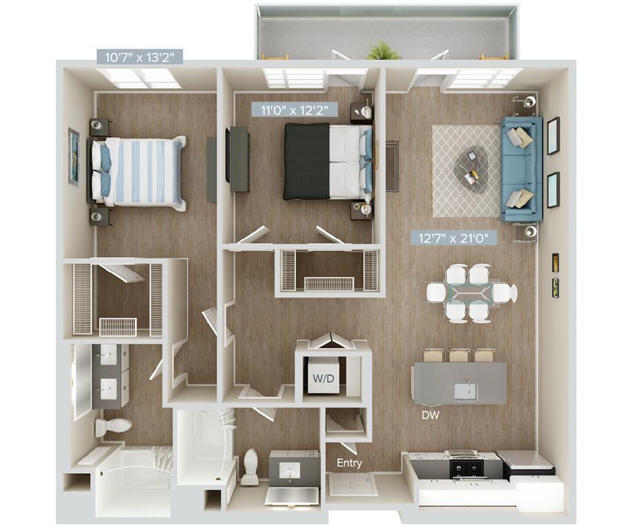 B2U-1136 floor plan