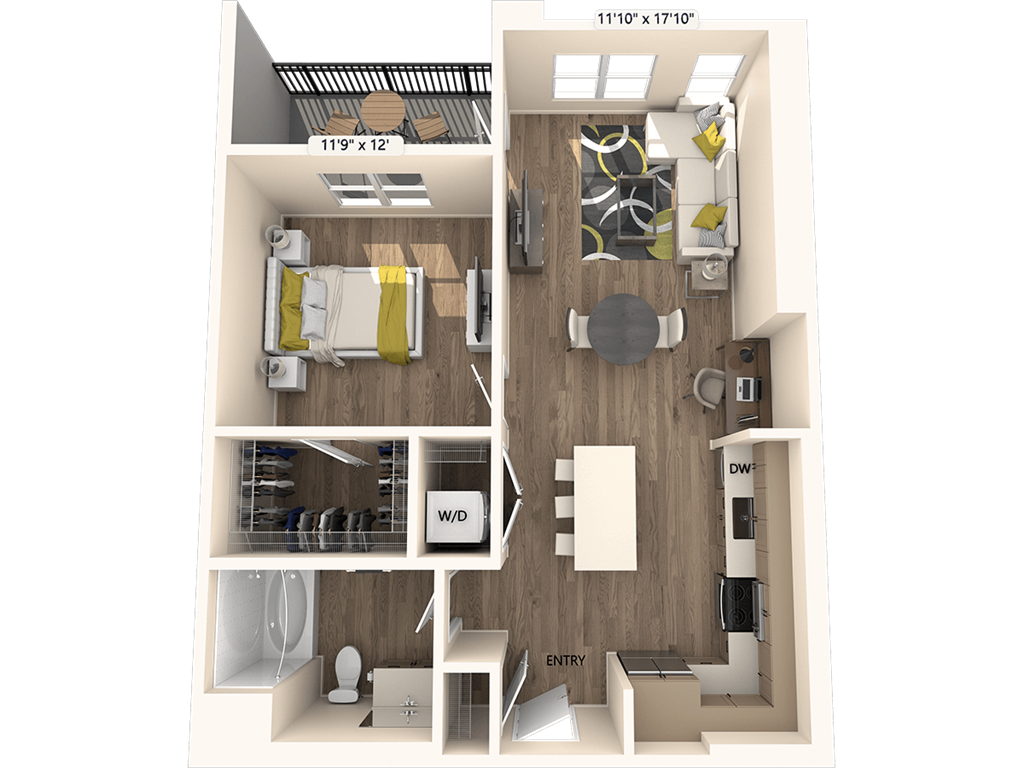 A1-FinishII-762sf floor plan