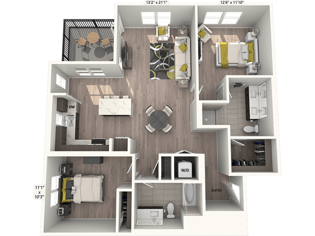 B2S-Signature-1241sf floor plan