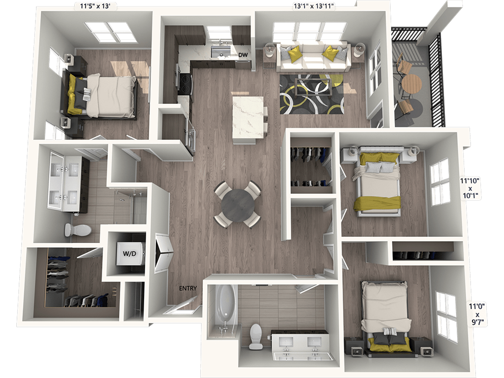 C1S-Signature-1323sf floor plan