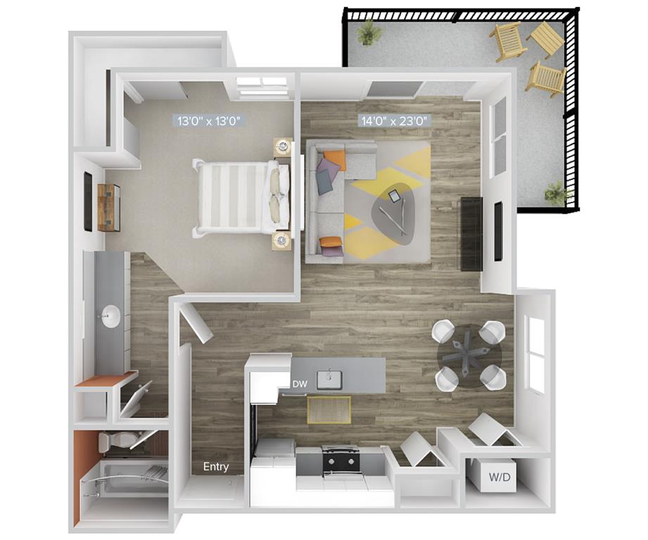 A2-727-2-WD floor plan