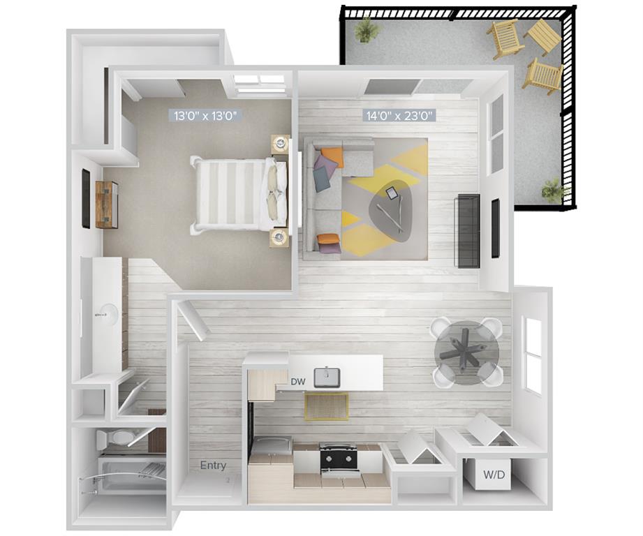 A2-727-3-WD floor plan