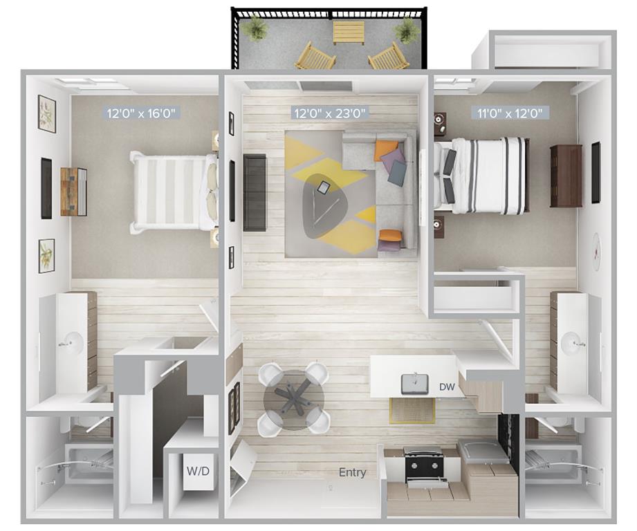 B1-988-3-WD floor plan