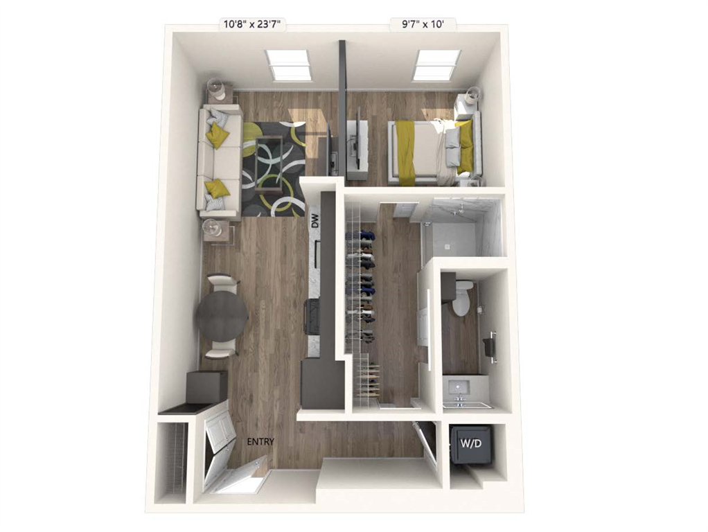 AM3V-Upgrade-663sf floor plan