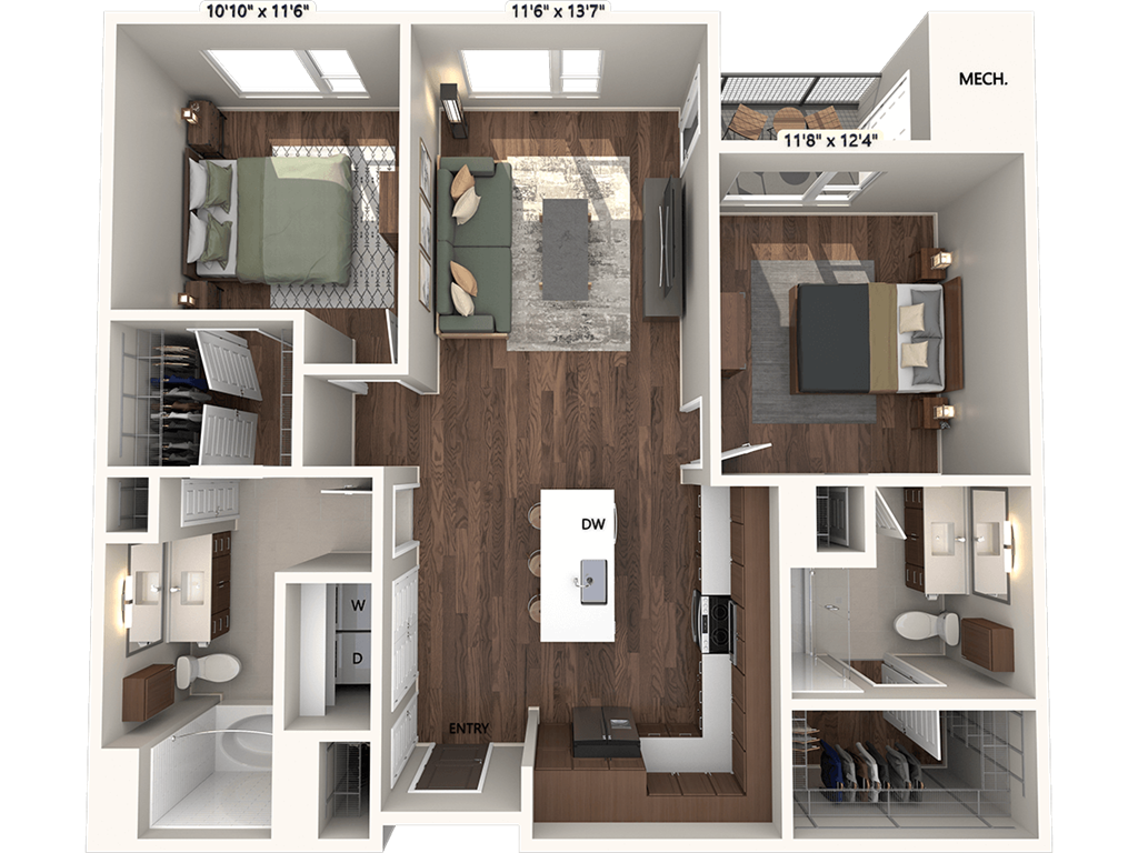 B1 - Finish Package 1 floor plan