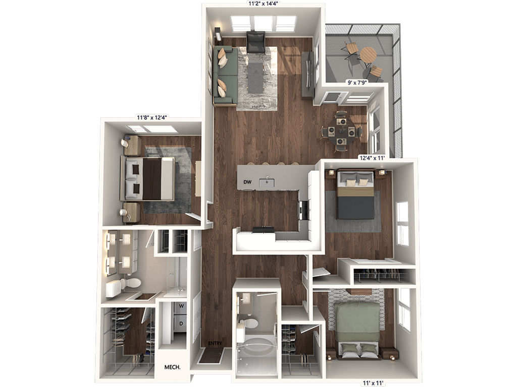 C1 - Finish Package 2 floor plan