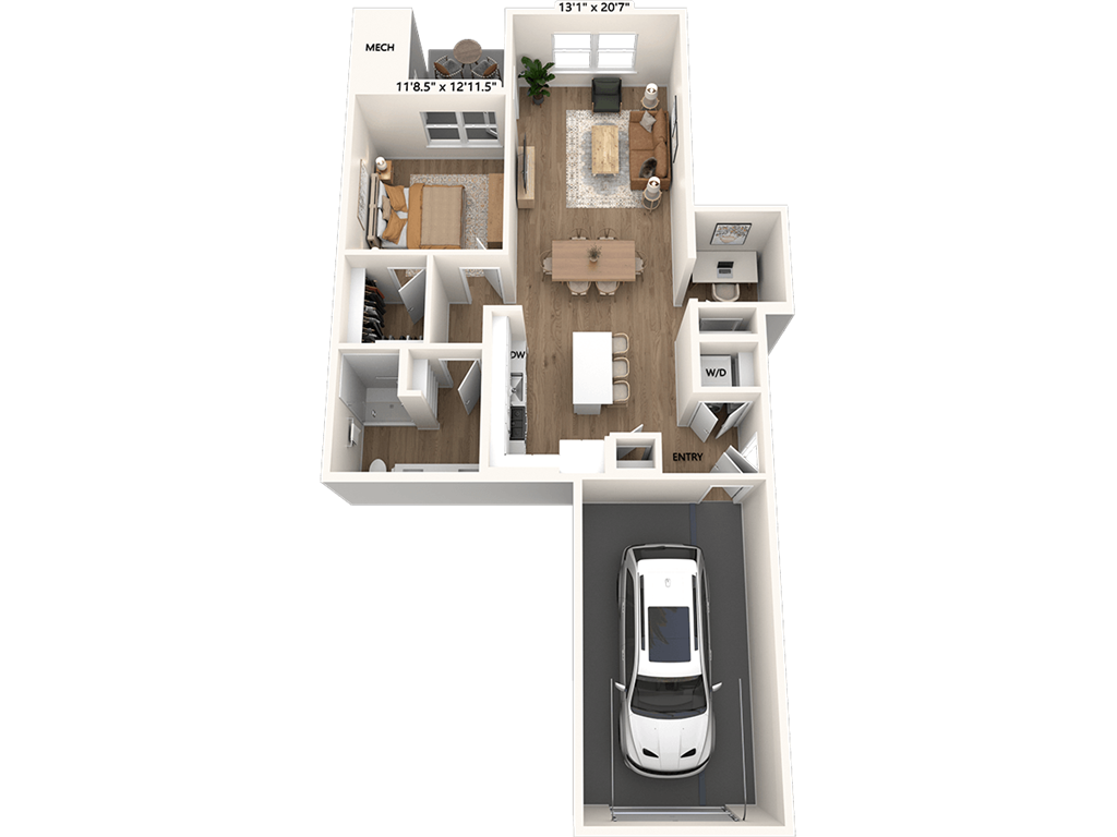 A3 Den-Direct Garage-952-Scheme I floor plan