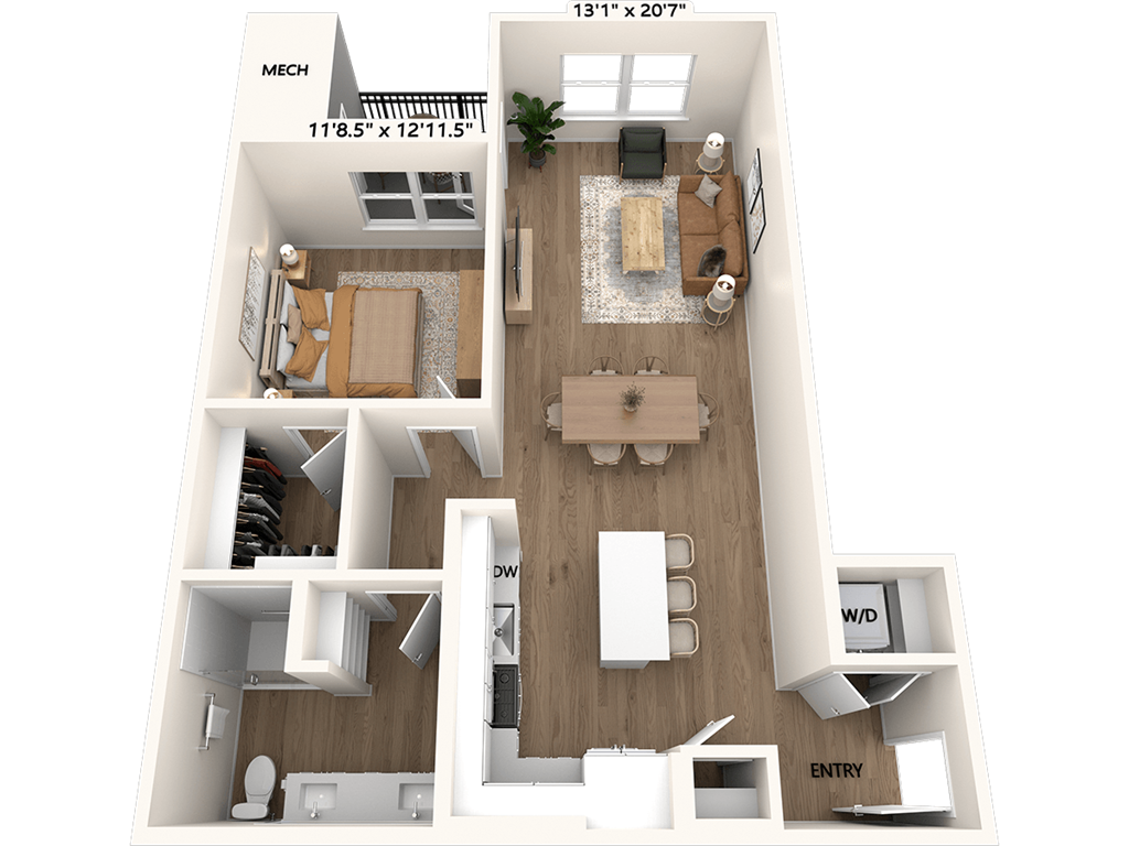 A3-891-Scheme I floor plan