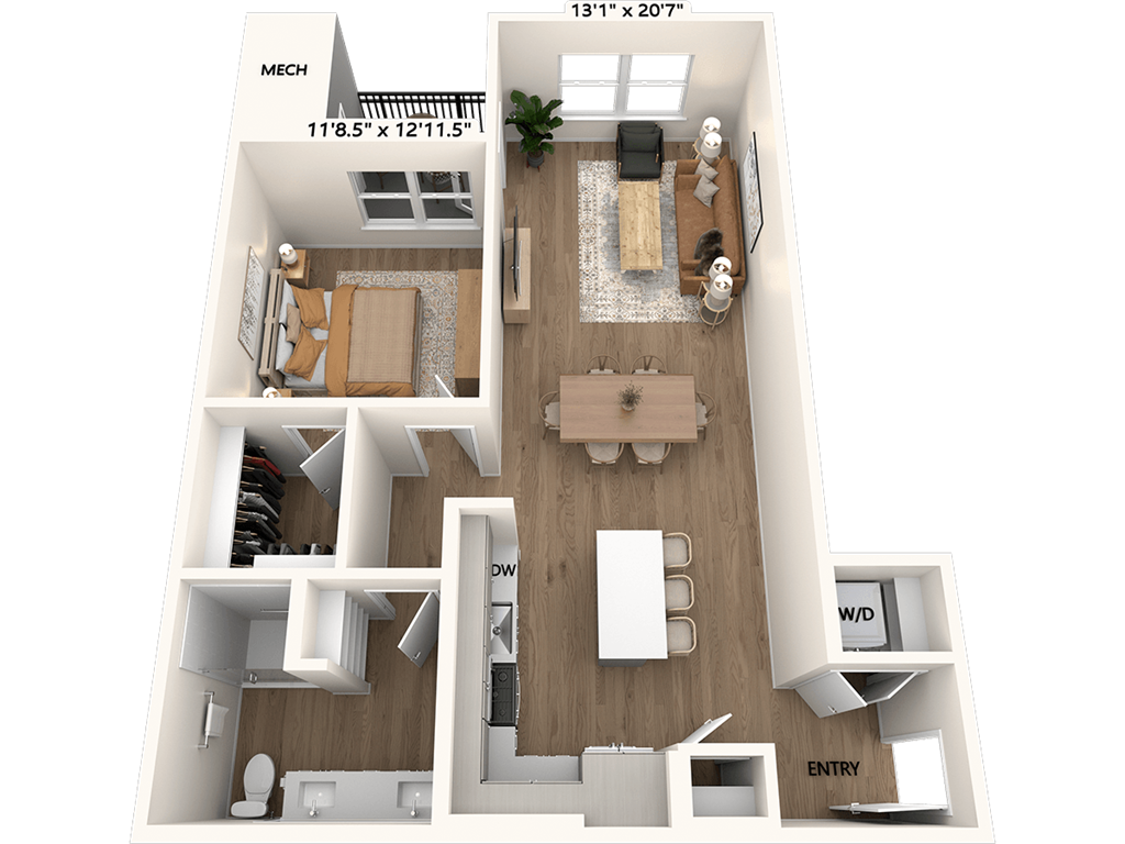 A3-891-Scheme III floor plan