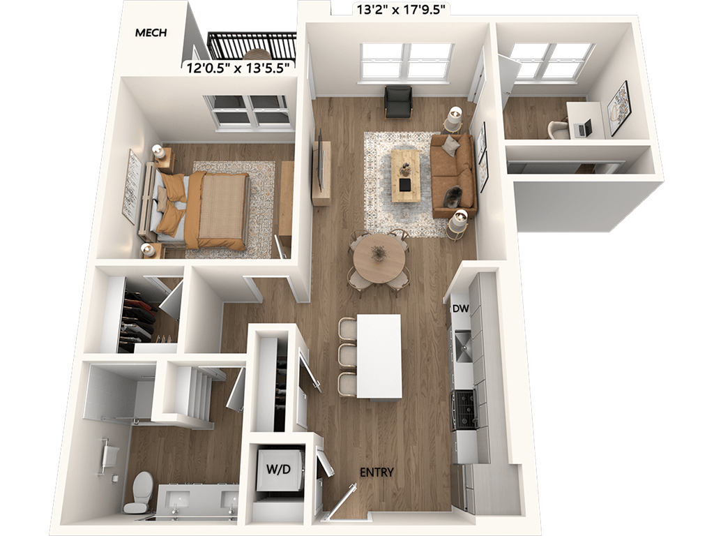 AM19-Den-942-Scheme III floor plan
