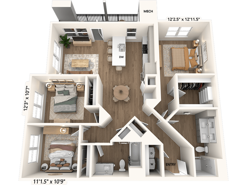 C2-TypeB-OptionB-Scheme-3 floor plan