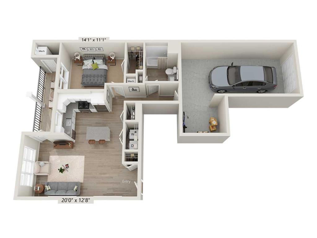 A1-848 floor plan