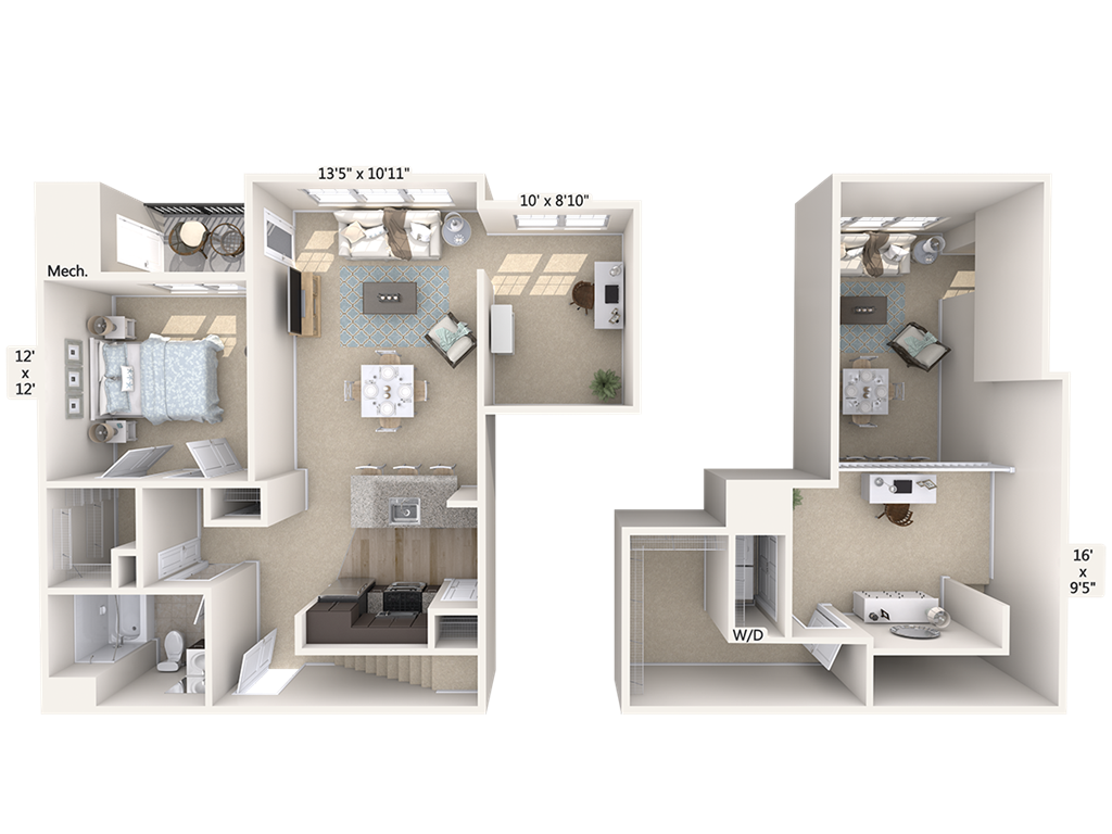 A2DL-1216sq-Stainless floor plan