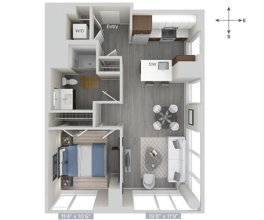 A5-718-Glass floor plan