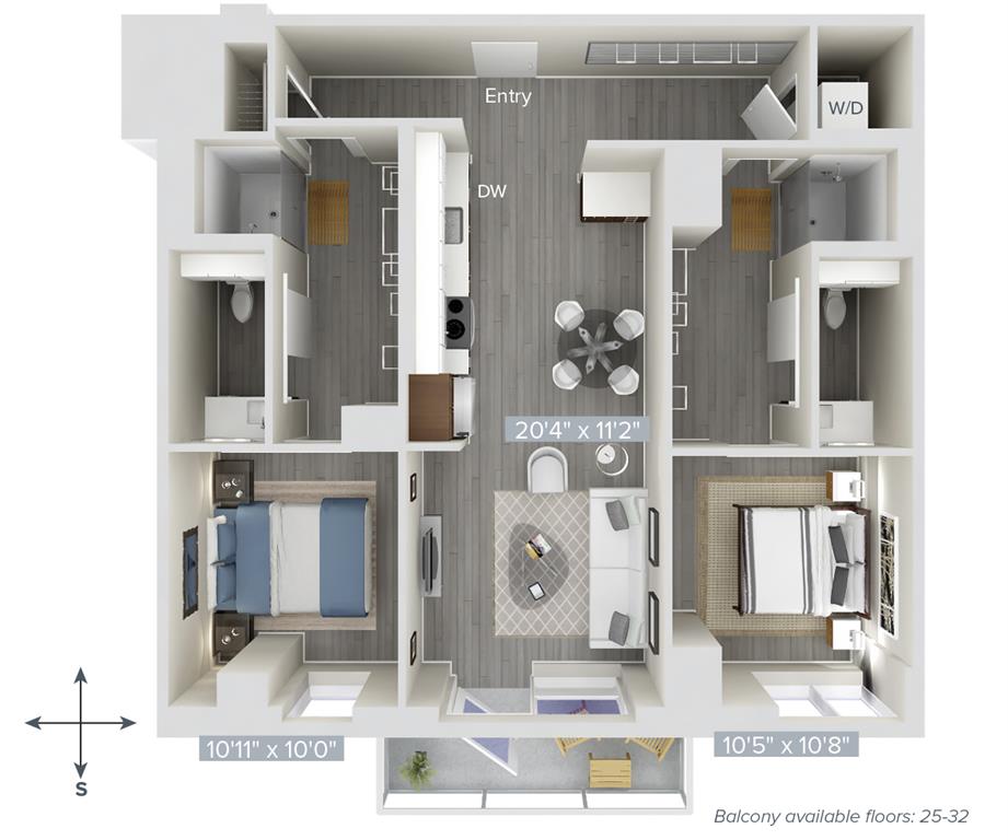 B1-1031-1039 floor plan