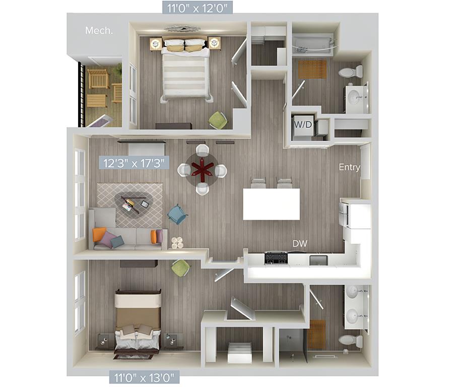 B1-A-urb-1093 floor plan