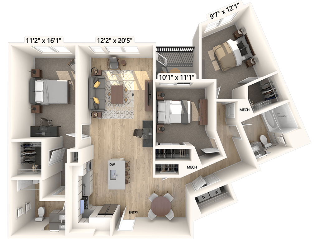 C2-ADA floor plan