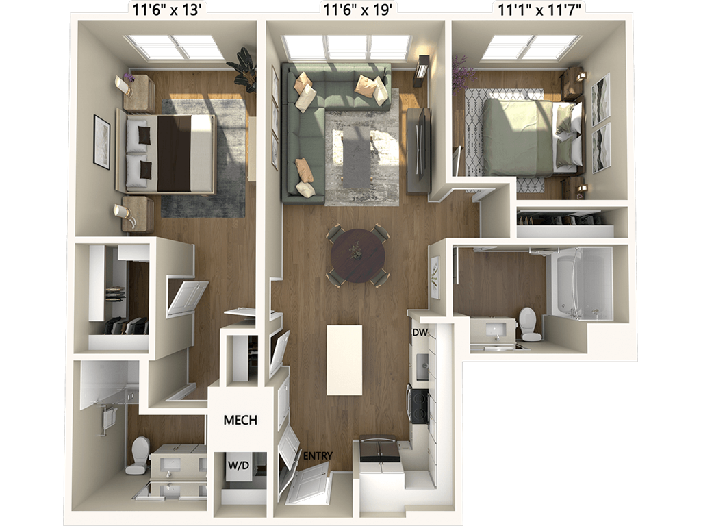 B2-1045-1 floor plan