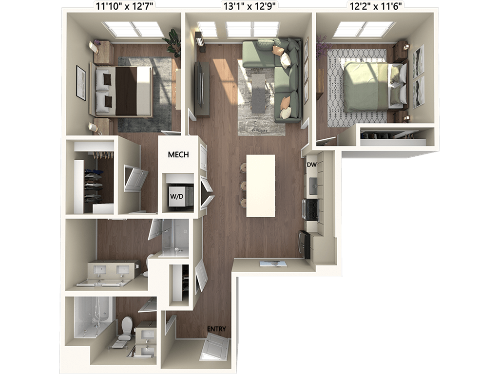 B4-1096-2 floor plan