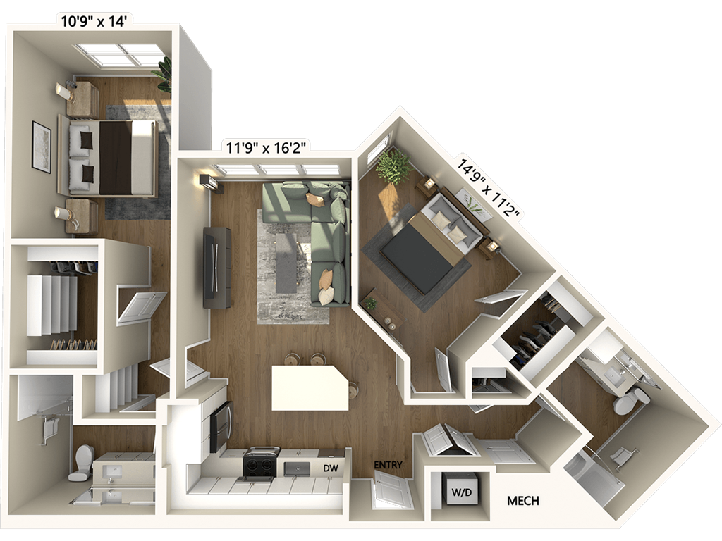 B3-1103-1 floor plan