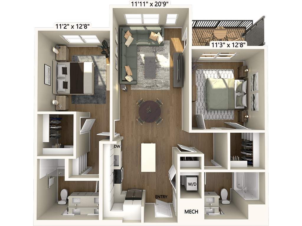 B1-1096-1 floor plan