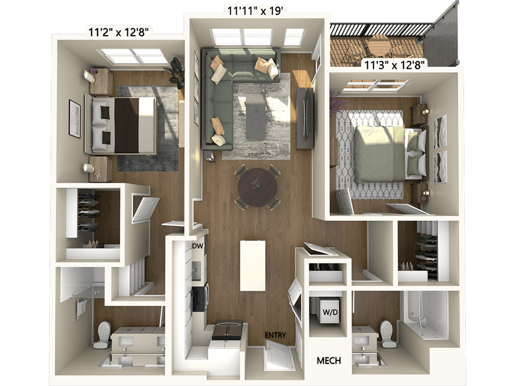 B1-1074-1 floor plan