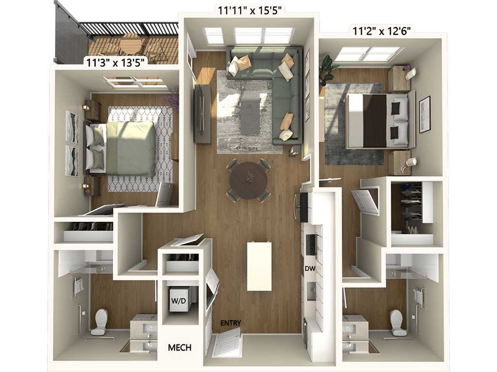 B1HP-1074-1 floor plan