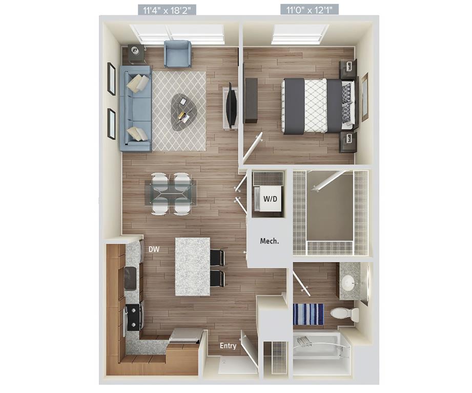 A7-727SF-Apt210 floor plan