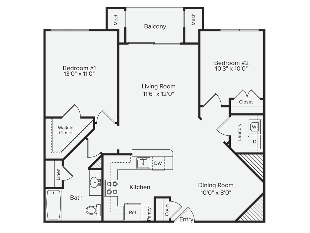 B1P floor plan