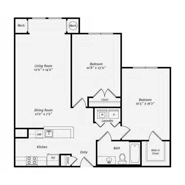 B2A floor plan