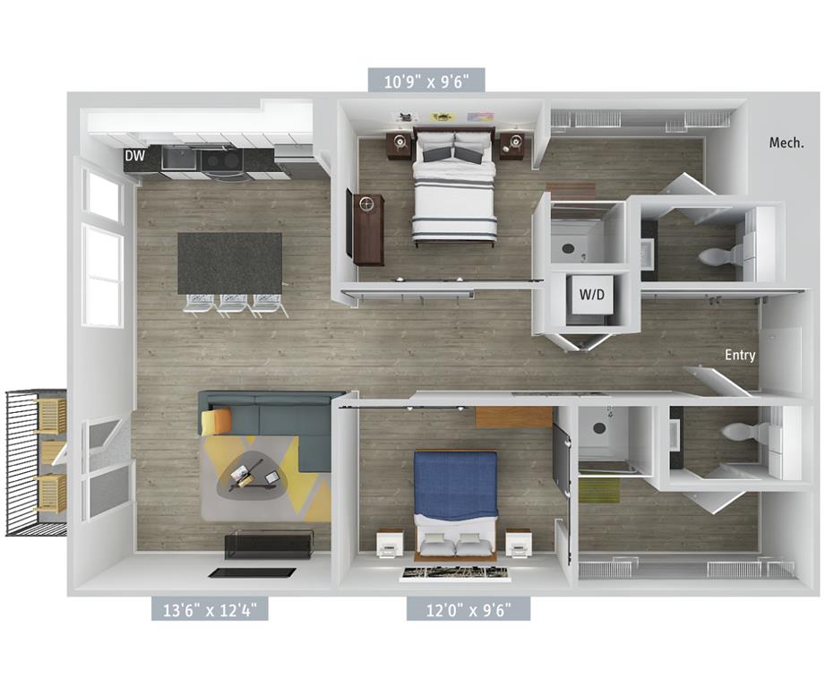B9-1014-Urban floor plan