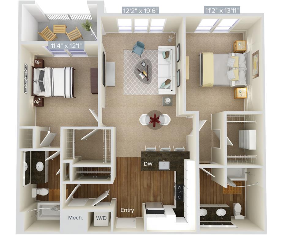 B1-1-Var-1104 floor plan