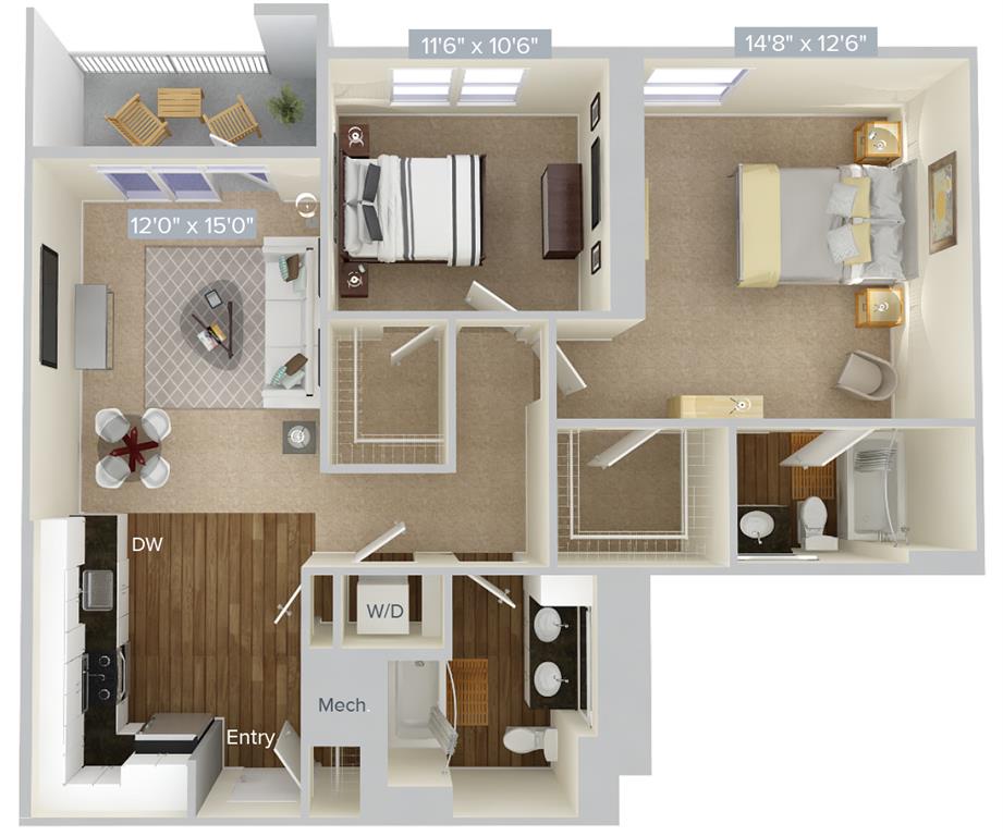 B2-1-1059 floor plan