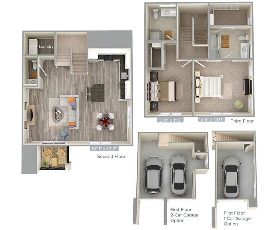 B4T-3-1420sq floor plan