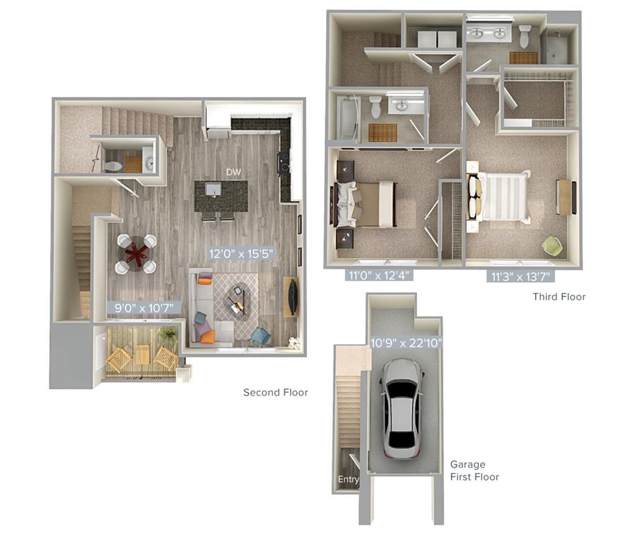 B3T-3-1335sq floor plan