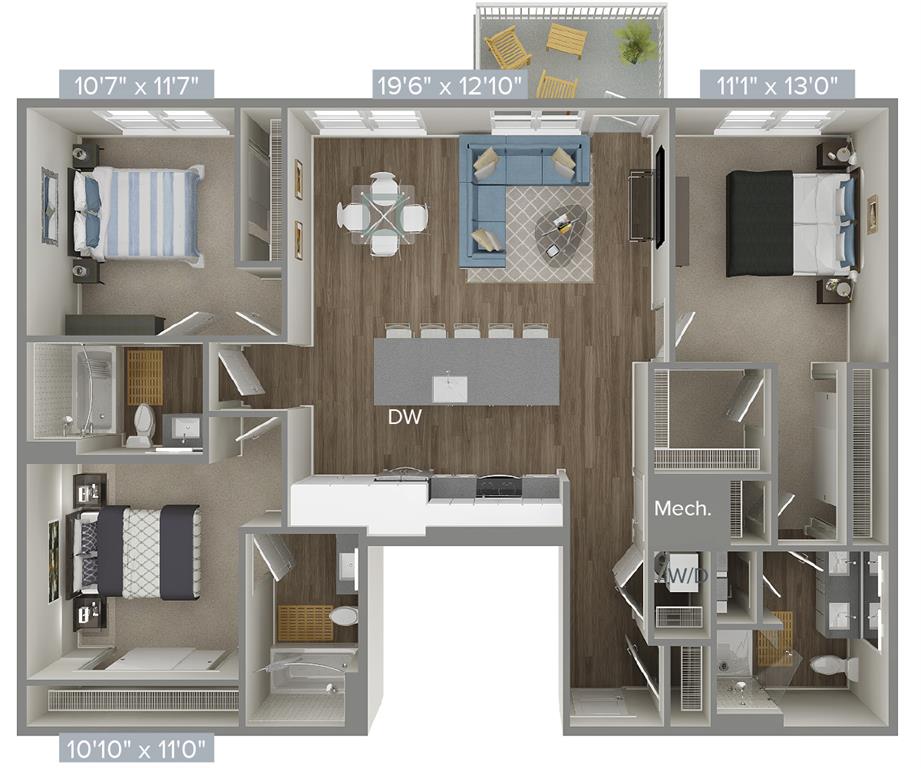 C1-1 floor plan