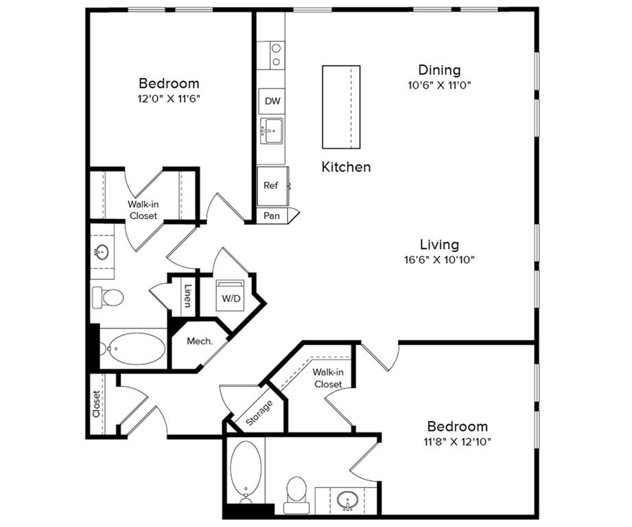 B4-1245 floor plan