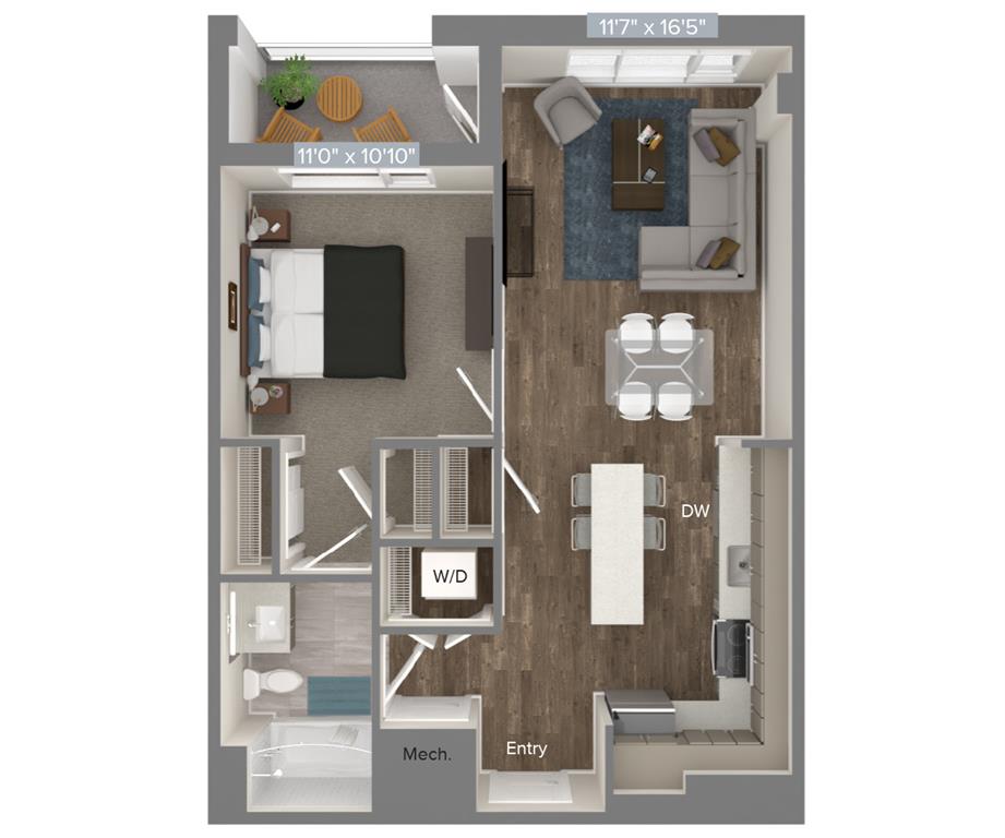 A2-692sf-2 floor plan
