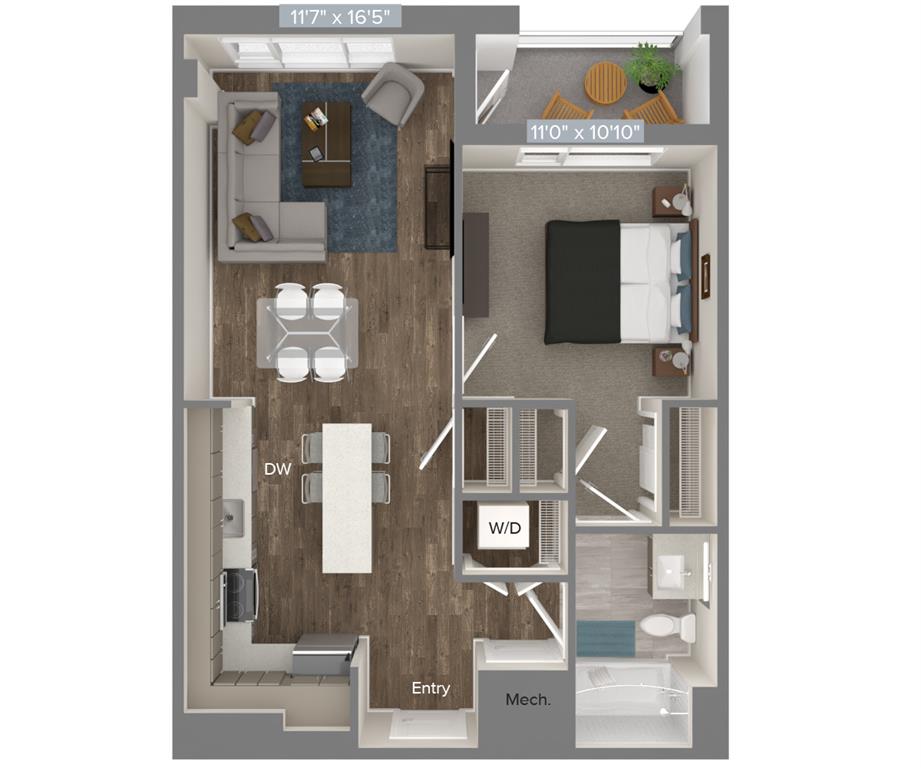 A2-692sf-U floor plan