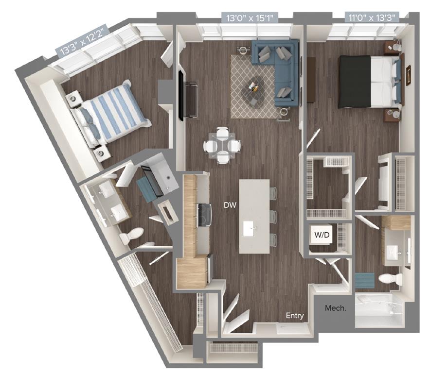 B3-D2-1145 floor plan