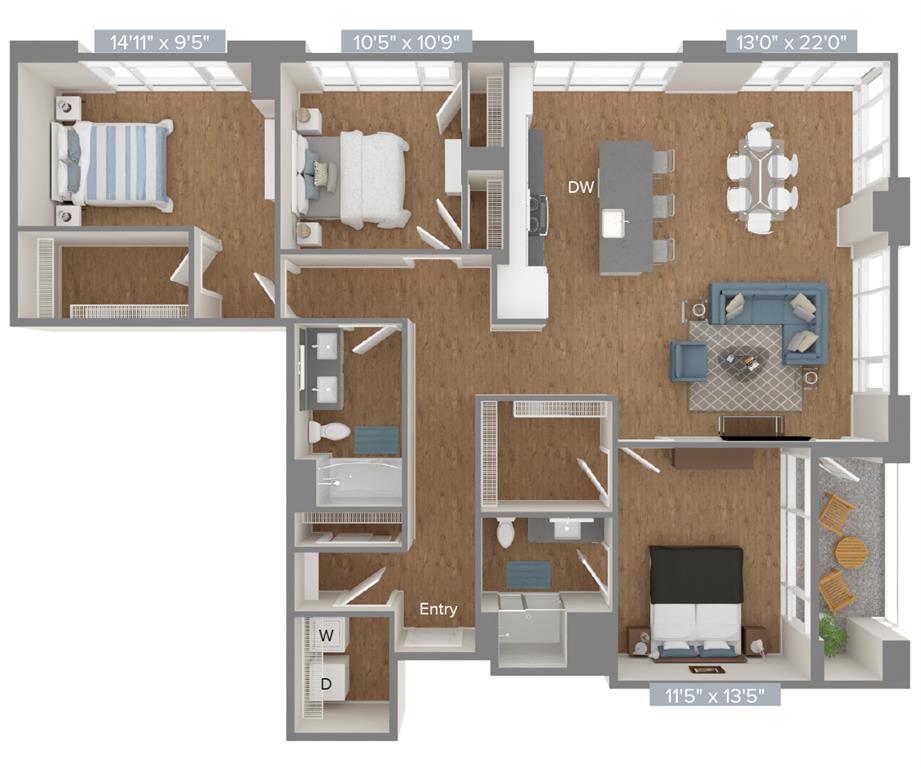 C2-D1-1504 floor plan