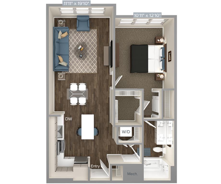 A4-D1-722 floor plan