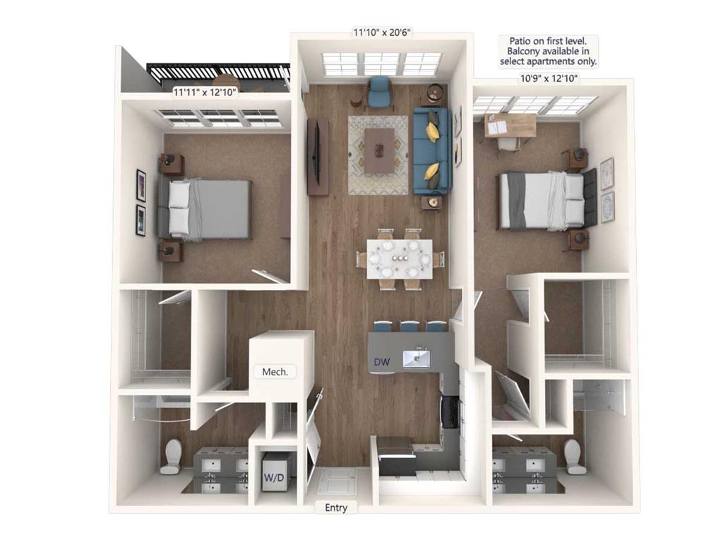 BM11-2-1106 floor plan