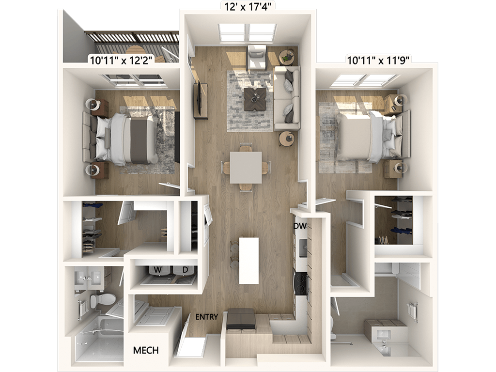 B1 - ADA - Design Collection II floor plan