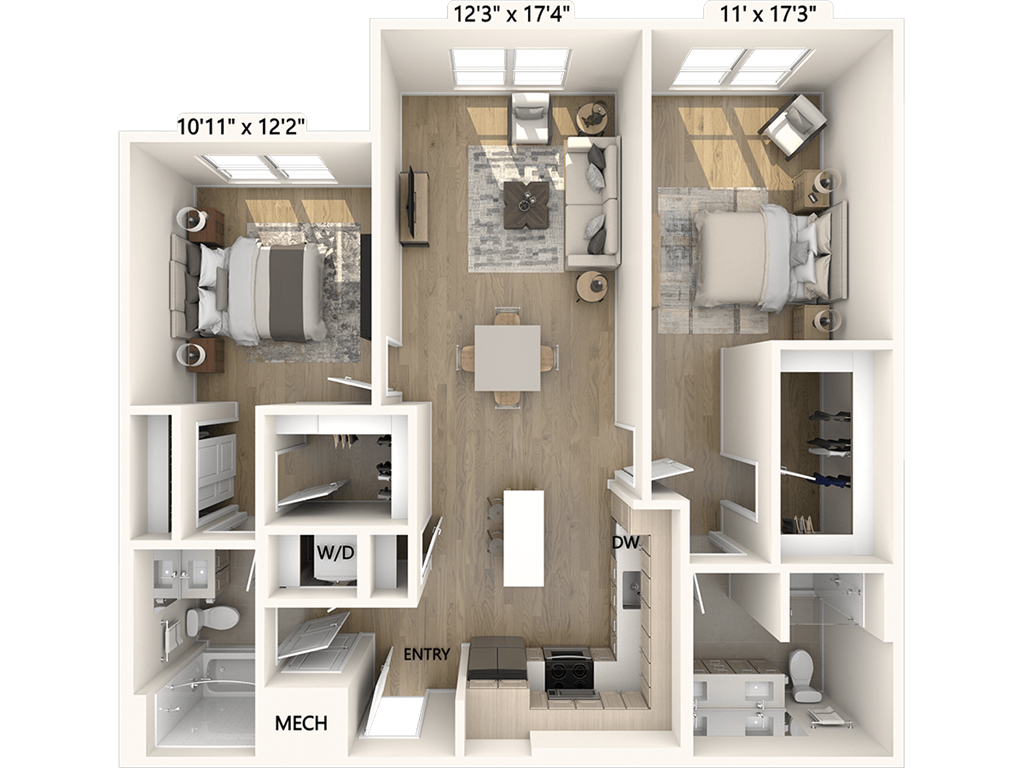 B1 - Design Collection II - Apts 1305-1507 floor plan
