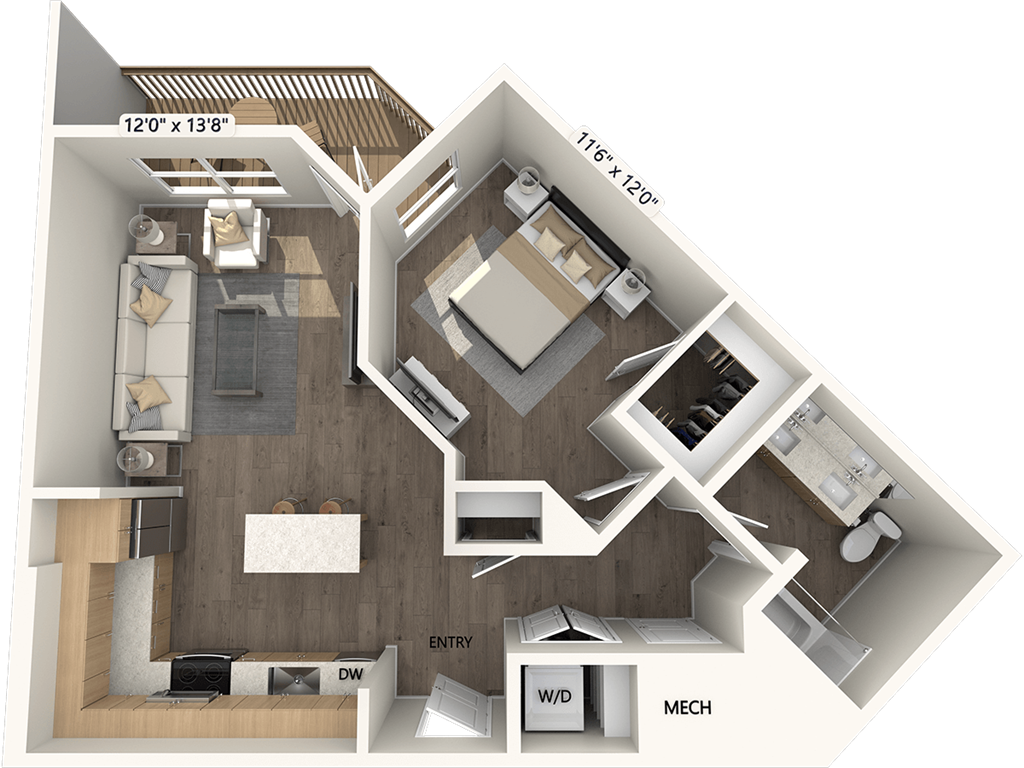 A2-718sf-FinishIII floor plan