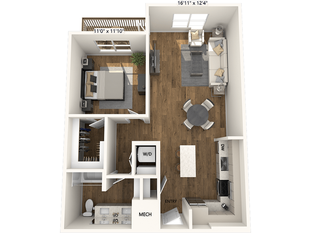 A6-795sf-FinishIV floor plan