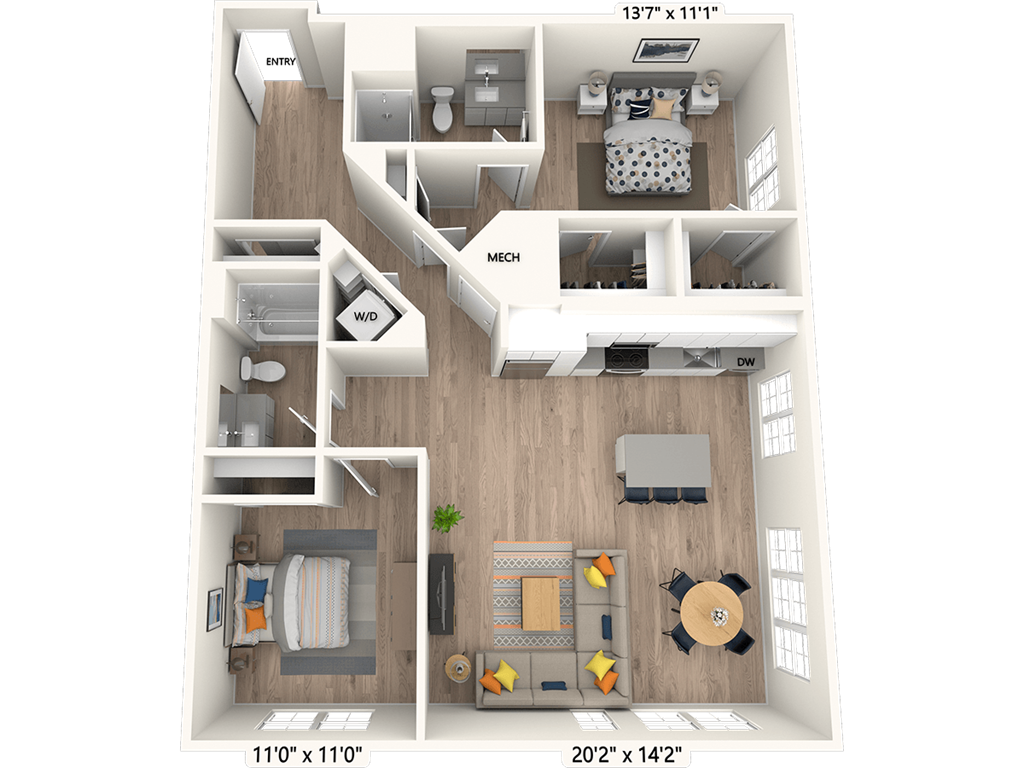 B-02-Scheme II floor plan